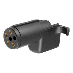 CURT - CURT 57620 Electrical Adapter 6-Way Round Vehicle To 4-Way Flat Trailer - Image 1
