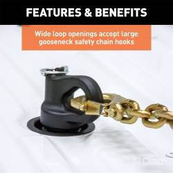 CURT - CURT 60692 Safety Chain Anchors - Image 3