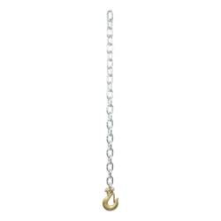 CURT - CURT 80314 35" Safety Chain w/1 Clevis Hook 11700 lbs Clear Zinc - Image 2