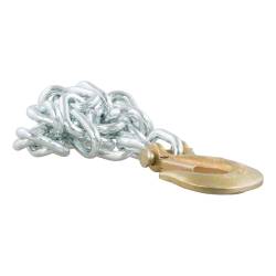 CURT - CURT 80314 35" Safety Chain w/1 Clevis Hook 11700 lbs Clear Zinc - Image 1