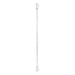 CURT - CURT 80030 48" Safety Chain w/2 S-Hooks 5000 lbs Clear Zinc - Image 2