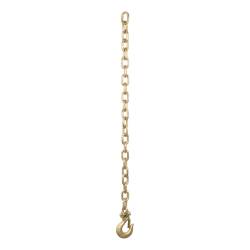 CURT - CURT 80304 35" Safety Chain w/1 Clevis Hook 18800 lbs Yellow Zinc - Image 2
