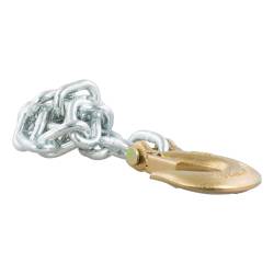 CURT - CURT 80315 35" Safety Chain w/1 Clevis Hook 16200 lbs Yellow Zinc - Image 1