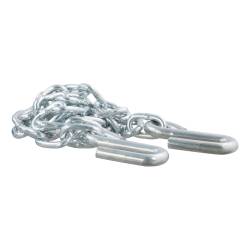 CURT - CURT 80010 48" Safety Chain w/2 S-Hooks 2000 lbs Clear Zinc - Image 1