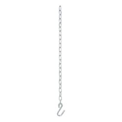 CURT - CURT 80020 27" Safety Chain w/1 S-Hook 2000 lbs Clear Zinc - Image 2