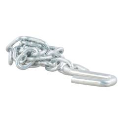 CURT - CURT 80020 27" Safety Chain w/1 S-Hook 2000 lbs Clear Zinc - Image 1