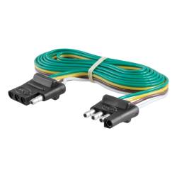 CURT - CURT 58050 4-Way Flat Connector Plug & Socket w/72" Wires - Image 1