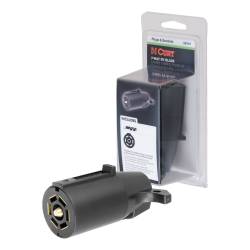 CURT - CURT 58141 7-Way Round RV Blade Wiring Connector - Image 1