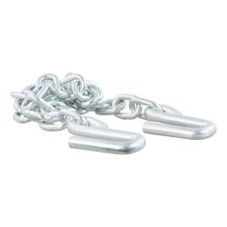 CURT - CURT 80301 48" Safety Chain w/2 S-Hooks 7000 lbs Clear Zinc - Image 1