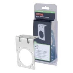 CURT - CURT 58231 Connector Mounting Bracket for 7-Way RV Blade Zinc Packaged - Image 1