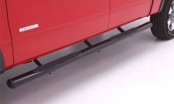 Lund - LUND 23610545 NERF BARS 4" Oval Straight Tube Step Black w/Brkts 07-18 GM Crew - Image 2