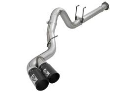 aFe 49-43102-B 4" DPF-Back Exhaust System w/Dual Black Tip for F250/F350 SD 6.7L