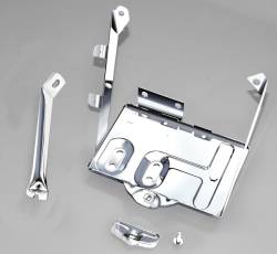 Rugged Ridge 11132.01 Battery Tray Kit Stainless Steel for 76-86 Jeep CJ