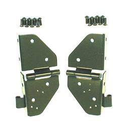Rugged Ridge 11209.01 Windshield Hinges Black for Jeep CJ/Wrangler