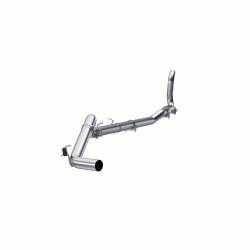 MBRP Exhaust - MBRP S6150PLM AL 4" Turbo Back One Side Exit w/oMuffler for 88-93 RAM 2500/3500 - Image 1