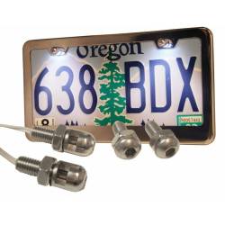 Autoloc - Autoloc AUTFRAMEC1L Illuminated Chrome License Plate Frame - Image 1