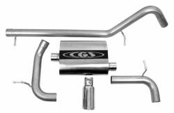 CGS - CGS Performance 60058 Alum. Cat-Back Exhaust for 07-11 Jeep Wrangler JK 2DR 3.8L - Image 1