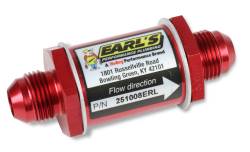 Earl's Performance - Earls Performance 251008ERL -8ANInline Check Valve 150 PSI Aluminum Red Anodized - Image 1