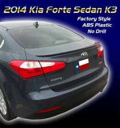 Dallas Automotive Restyling - DAR ABS-773 for KIA Forte Flush Mount Rear Spoiler Unpainted - Image 1
