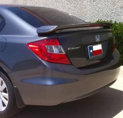 Dallas Automotive Restyling - DAR ABS-753 Honda Civic Post Mount Rear Spoiler Unpainted Lighted - Image 1