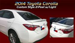 Dallas Automotive Restyling - DAR ABS-780 Post Mount Rear Spoiler Unpainted Lighted for Toyota Corolla - Image 1