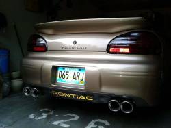 Dallas Automotive Restyling - DAR FG-049 Pontiac Grand Prix SLP Large Flush Mount Rear Spoiler Unpainted - Image 6