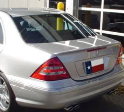 Dallas Automotive Restyling - DAR FG-002 Mercedes C-Class Lip Mount Rear Spoiler Unpainted - Image 1