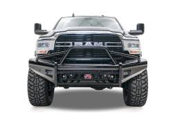 Fab Fours - Fab Fours DR19-S4462-1 Black Steel Front Bumper for 19-22 2500/3500 - Image 1