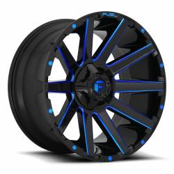 Fuel 1PC - Fuel Off Road D644 CONTRA 20x10 8x6.5 -18mm Gloss Black/Blue Tint D64420008247 - Image 1
