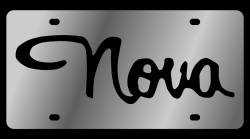 Eurosport Daytona - Eurosport Daytona 1341-1 Stainless License Plate Nova Script Logo - Image 1