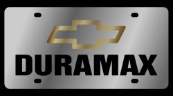 Eurosport Daytona - Eurosport Daytona 1310-1GB Stainless License Plate Duramax Bowtie Logo - Image 1