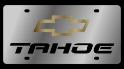 Eurosport Daytona - Eurosport Daytona 1321-1GB Stainless License Plate Tahoe Bowtie Logo - Image 1