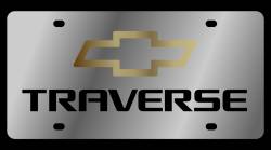 Eurosport Daytona - Eurosport Daytona 1374-1GB Stainless License Plate Traverse Bowtie Logo - Image 1