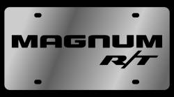 Eurosport Daytona - Eurosport Daytona 1453-1 Stainless License Plate Magnum R/T Logo for Dodge - Image 1