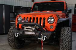 Fishbone Offroad - Fishbone Offroad FB22004 Front Stubby Winch Bumper for 07-18 Wrangler - Image 3