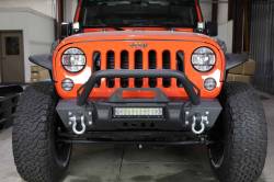 Fishbone Offroad - Fishbone Offroad FB22004 Front Stubby Winch Bumper for 07-18 Wrangler - Image 2