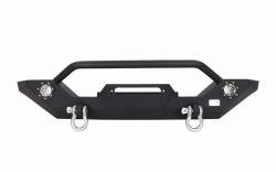 Fishbone Offroad - Fishbone Offroad FB22016 Front Bumper w/LEDs for 87-06 Jeep Wrangler TJ/YJ/LJ - Image 1