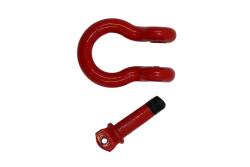 Fishbone Offroad - Fishbone Offroad FB21038 0.75" Heavy Duty D-Rings Red 2Pc - Image 3