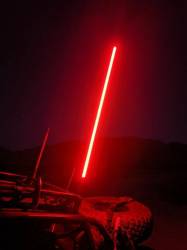 5150 Whips - 5150 Whips 36" Hyper Whip LED Safety Whip Red w/Magnet Mount & Flag-Each - Image 2