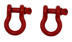 Fishbone Offroad - Fishbone Offroad FB21038 0.75" Heavy Duty D-Rings Red 2Pc - Image 1