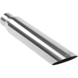 MagnaFlow 35146 Single Polished Exhaust Tip 2.5" Inlet/4" Outlet Round