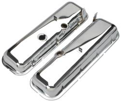 Trans-Dapt Performance - Trans-Dapt 9503 OEM Reproduction Chrome Valve Cover Short 65-72 BB Chevy 396-502 - Image 1