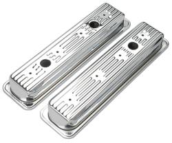 Trans-Dapt Performance - Trans-Dapt 9702 Chrome Traditional Design Valve Covers 87-99 Chevy 5.0/5.7L - Image 1