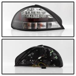 Spyder Auto - Spyder Auto 5007117 Black/Clear LED Taillights for 99-05 Pontiac Grand Am - Image 3