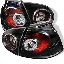 Spyder Auto - Spyder Auto 5008152 Black/Clear Euro Style Taillights for 06-09 VW Rabbit - Image 1