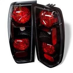 Spyder Auto - Spyder Auto 5006837 Black/Clear Euro Style Taillights for 98-00 Nissan Frontier - Image 1