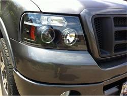 Spyder Auto - Spyder Auto Black/Clear Halo Projector Headlights 04-08 Ford F150 5010209 - Image 2