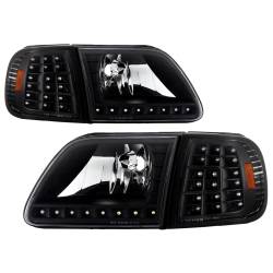 Spyder Auto - xTune Auto 5014184 Front Headlight Kit Black/Clear for 97-03 Expedition/F150 - Image 1