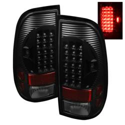 xTune Auto - xTune Auto 5012937 Black/Clear LED Taillights - Image 1