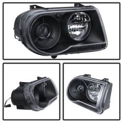 xTune Auto - xTune Auto 9026584 Black Projector Style Headlights for 05-10 Chrysler 300C - Image 2